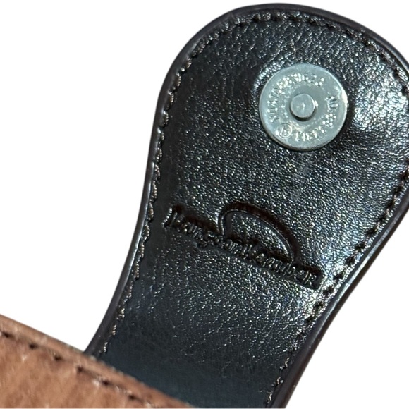 Langdon Leather Manhattan Cell Phone Case Croc Embossed Faux Brown‎ Clip - Picture 8 of 9